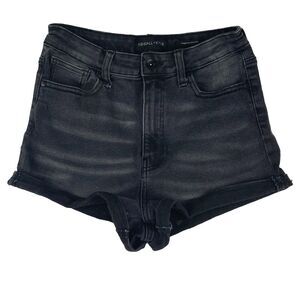 Kendall + Kylie Jean Shorts Womens Black High Rise Size 9/29 (28 Measured Waist)